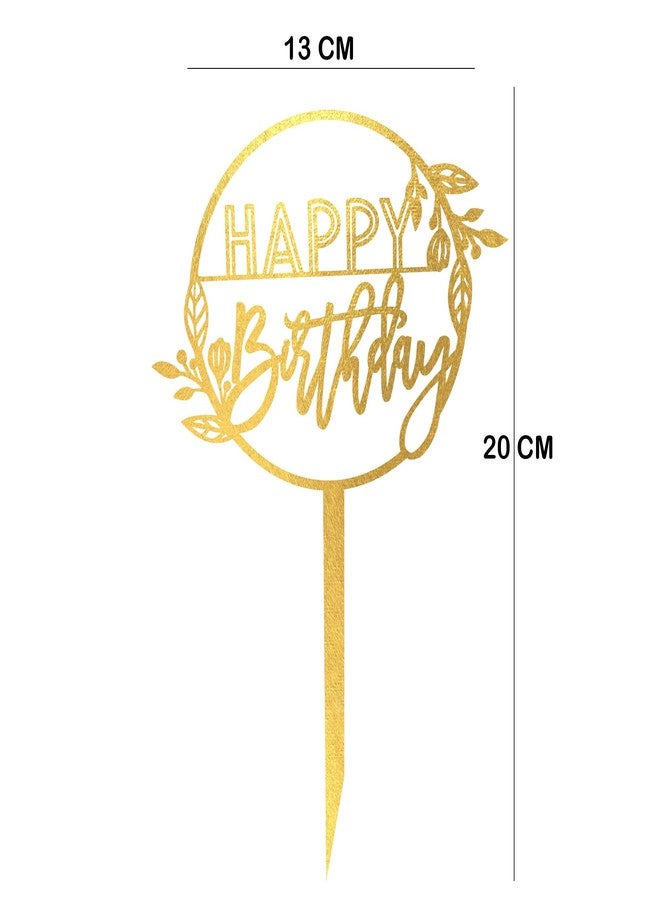 إلك زينة كعكة خشبية ذهبية اللون - زينة أنيقة وعصرية للكعك لحفلات الزفاف وأعياد الميلاد والمناسبات الخاصة - مصنوعة يدويًا ومتينة (عبوة من قطعة واحدة) - النمط 5 - Image 3